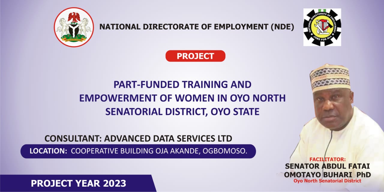 SENATOR BUHARI CONCLUDES ANOTHER TRAINING FOR WOMEN, YOUNG PEOPLE IN OYO NORTH